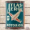 Rare Atlas-Aero Motor Oil One Quart Can w/ Airplane Graphic