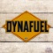 Sunoco Dynafuel Die Cut Single Sided Porcelain Pump Plate Sign