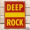 Deep Rock Gasoline Single Sided Porcelain Pump Plate Sign