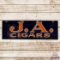 J.A. Cigars Horizontal Single Sided Porcelain Sign