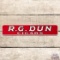 R.G. Dunn Cigars Emb. Single Sided Tin Sign