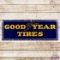 Goodyear Tires 5.5' Single Sided Porcelain Sign w/Wingfoot Logo