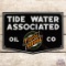 Tide Water Associated Oil Co. Single Sided Porcelain Truck Door Sign w/ Logo