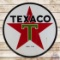 1947 Texaco Gasoline 6' Double Sided Porcelain ID Sign