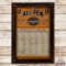 Bradford Oil Co All Penn Motor Oil Framed Lubrication Guide Sign