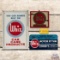 Group of 3 Whiz Motor Rhythm & Car Care Advertising Signs & Decal