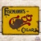 Eisenlohr's Cinco Cigars Double Sided Porcelain Flange Sign