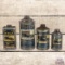 Lot of 4 Whiz Metal Polish Cans & Roadside Hand Cleanser Cans w/ Cars