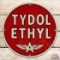 Tydol Ethyl Gasoline Single Sided Porcelain Pump Plate Logo Sign