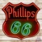 Phillips 66 Gasoline Service Station 4' Single Sided Porcelain Neon Sign