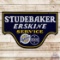 Impressive Studebaker Erskine Service 4' Double Sided Porcelain Sign w/ Logos