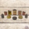 Group of 10 Whiz RM Hollingshead Co. Metal Grease Oil Cans