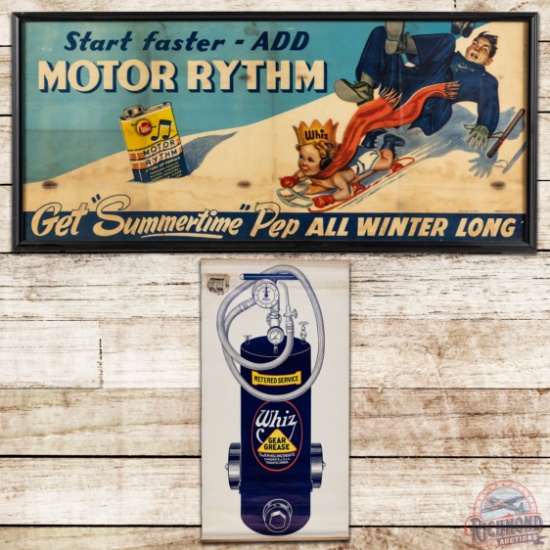 Group of 2 Whiz Advertising Posters Gear Grease & Motor Rhythm