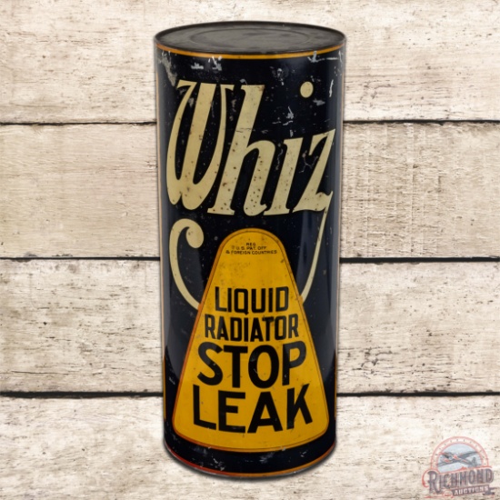 Large Whiz Radiator Stop Leak 20" Advertising Store Counter Display Cabinet Can