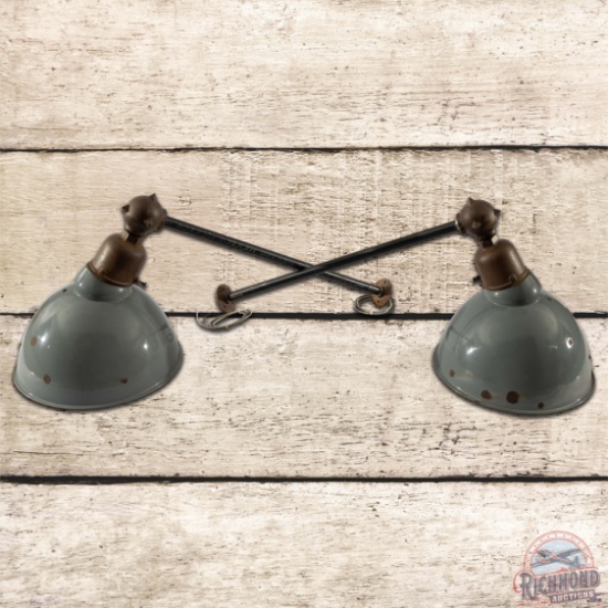 Original Porcelain Light Shades Set of 2