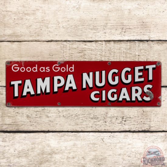 Good as Gold Tampa Nugget Cigars Single Sided Porcelain Sign