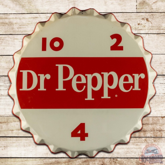 Amazing Dr. Pepper 10-2-4 Single Sided Tin Bottlecap Sign