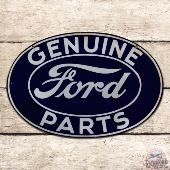 Ford Genuine Parts Double Sided Porcelain Sign