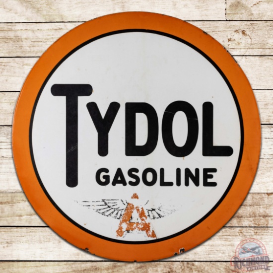Tydol Gasoline 42" Double Sided Porcelain Sign