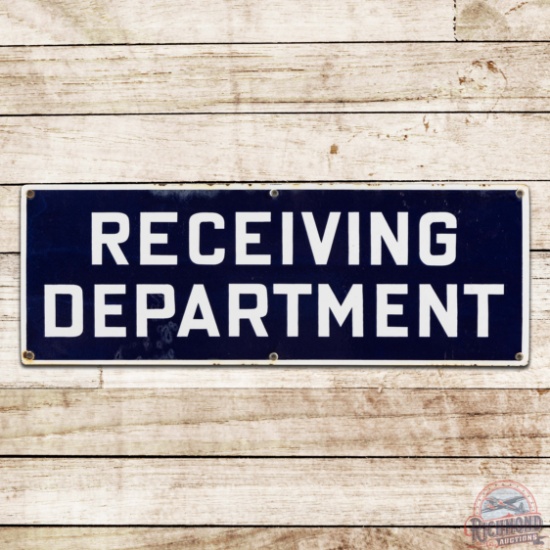 Receiving Department Single Sided Porcelain Sign