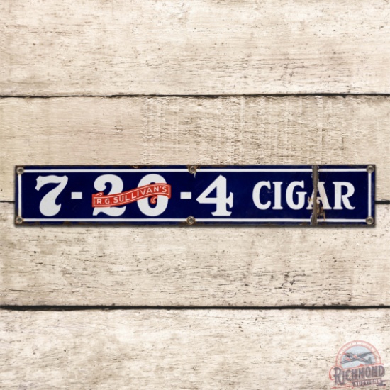 R.G. Sullivan's 7-20-4 Cigar Single Sided Porcelain Sign