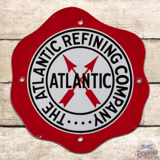 Incredible The Atlantic Refining Co. Single Sided Porcelain Logo Sign "Fried Egg"