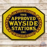Superb Approved Wayside Stations Inc. Double Sided Porcelain Sign