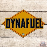 Sunoco Dynafuel Die Cut Single Sided Porcelain Pump Plate Sign
