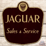 Rare Small Jaguar Sales & Service Sign w/ Logo