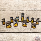 Group of 11 Whiz Early Automotive Themed Cans