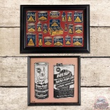 Group of 2 Framed Whiz Automotive Advertising Posters