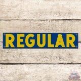 Exceptional Deep Rock Gasoline Single Sided Porcelain Pump Plate Sign 