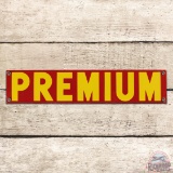 Incredible Deep Rock Gasoline Single Sided Porcelain Pump Plate Sign 