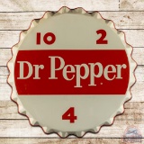 Amazing Dr. Pepper 10-2-4 Single Sided Tin Bottlecap Sign