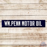 Wm. Penn Motor Oil Double Sided Porcelain Sign
