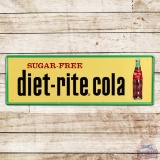 Superb Sugar-Free Diet-Rite Cola Emb. Single Sided Tin Sign w/ Bottle