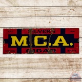 Silver's M.C.A. Cigars Single Sided Porcelain Sign