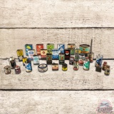 Huge Group of 32 Whiz Automotive Related Cans & Bottles