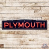 Plymouth Automobiles Factory 11' Die Cut Single Sided Porcelain Neon Sign