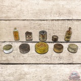Group of 10 Whiz Automotive Cans & Bottles