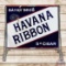 Bayuk Bros Havana Ribbon 5 Cent Cigars Double Sided Porcelain Curb Sign