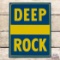 Outstanding Deep Rock Gasoline Single Sided Porcelain Pump Plate Sign