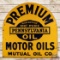 Rare Mutual Oil Co Premium Motor Oils Single Sided Porcelain 48