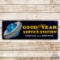 Goodyear Service Station 6' Single Sided Porcelain Sign w/ World & Tire Logo