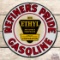 Outstanding Refiners Pride Ethyl Gasoline Single Sided Porcelain Pump Plate Sign w/ Logo