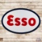Impressive 1953 Esso Gasoline 7.5' Double Sided Porcelain ID Sign