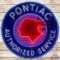 Pontiac Authorized Service 42' Single Sided Porcelain Neon Sign 