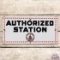 Rare TP Texas Pacific Coal and Oil Co. Authorized Station Single Sided Porcelain Sign w/ Logo
