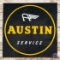 Austin Automobiles Service Single Sided Porcelain Sign w/ Logo
