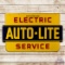 Auto-Lite Authorized Electric Service 4' Die Cut Double Sided Porcelain Sign